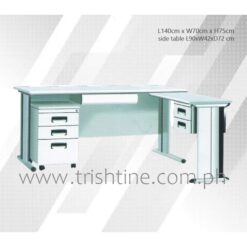 TXT-003 | Steel L-shape Executive Table