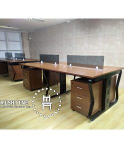 4-seater built-in office workstation - Trishtine