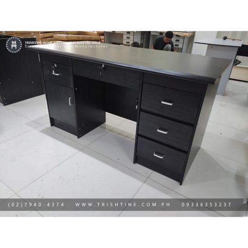 office table with drawers and cabinet - Trishtine