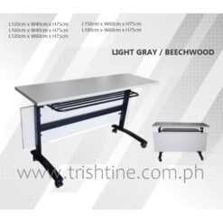 Foldable training table with caster wheels - Trishtine