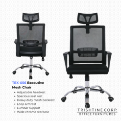 TEX-056 | Executive Chair High Back Mesh with Headrest