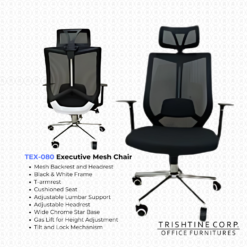TEX-080 | Executive Mesh Chair High Back