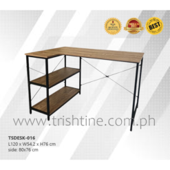 TSDESK-016 Modern Computer Table with Side Shelves
