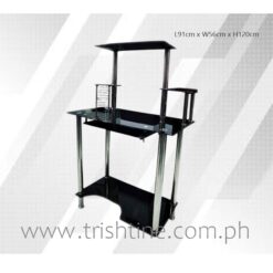 TCOM-005 Glass Computer Table