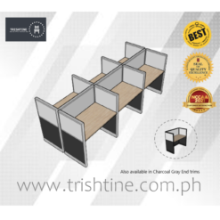 6-seater Workstation Full Fabric