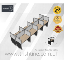 8-seater Workstation Full Fabric