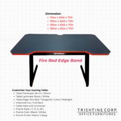 GAMING TABLE | FIRE (RED) EDGEBAND