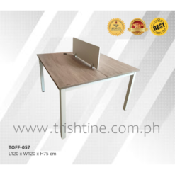 TOFF-057 | 2-seater Working Station with Screen Panel Divider