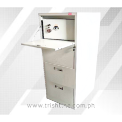 TVC-VAULT-006 | 4-drawer filing cabinet with safety vault & divider