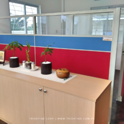 Partition Panel Fabric with Glass