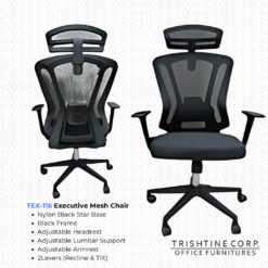TEX-116 | Executive Mesh Chair w/ Headrest