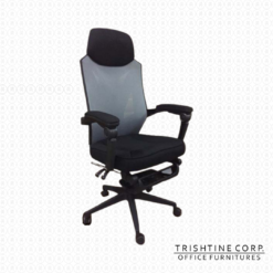 TEX-147 | High Back Reclining Mesh and Fabric Executive Chair w/ Footrest