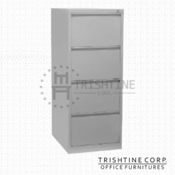 TVC-003D | 4 Drawers Vertical Cabinet Recessed Handle