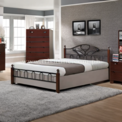 HO-BF-013 Wooden Post Bed