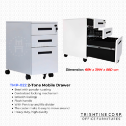 TMP-022 | 2-Tone Mobile Drawer