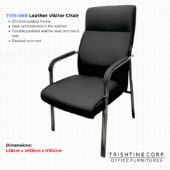 TVIS-068 | Leather Visitor Chair