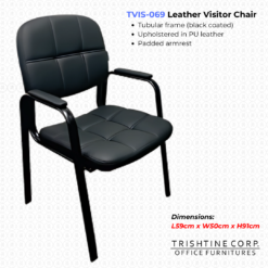 TVIS-069 | Leather Visitor Chair