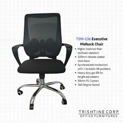 TOM-136 | Midback Mesh Chair