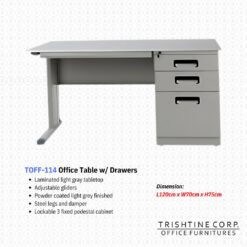 TOFF-112 | Steel Office Desk with Drawers