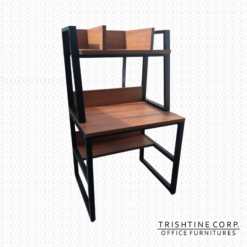 Heavy-duty Computer Table with Bookshelf
