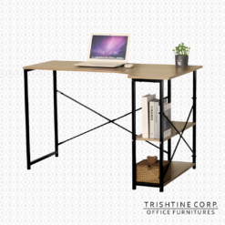 TSDESK-029 | Simple L-shape Study Desk with Shelves