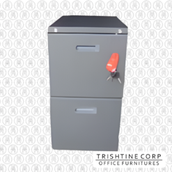 TMP-020 | 2-drawer Individual Lock Pedestal - Flush Handle