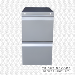 TMP-021 | 2-drawer Individual Lock Pedestal - Recessed Handle