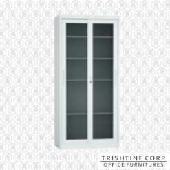 TSCAB-003C | Sleek Design Full Glass Sliding Steel Cabinet
