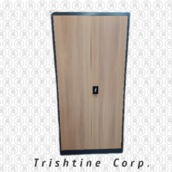TSCAB-017A | 2-door Metal Wood Finish Wardrobe