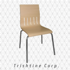 TPR-MET-001 | Wood Accent Stackable Chair
