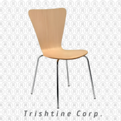 TPR-MET-002 | Wood Accent Stackable Chair