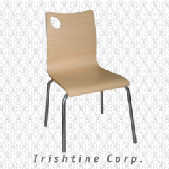 TPR-MET-003 | Wood Accent Stackable Chair