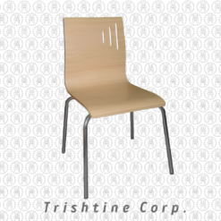 TPR-MET-004 | Wood Accent Stackable Chair