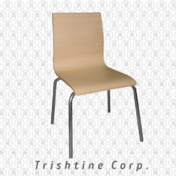 TPR-MET-005 | Wood Accent Stackable Chair