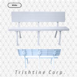 TPLAS-054 | 4 Seater Plastic Bench with backrest