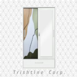 HO-WC-079 | 2 Door wardrobe with single bottom drawer
