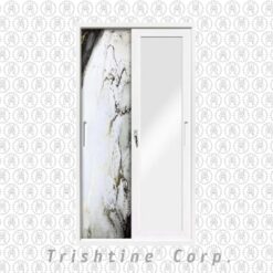 HO-WC-087 | 2 Door sliding steel wardrobe