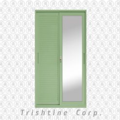 HO-WC-090 | 2 Door sliding steel wardrobe