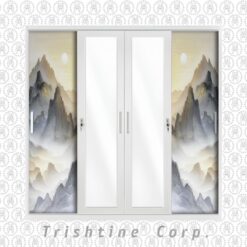 HO-WC-099 | 4 Door steel wardrobe